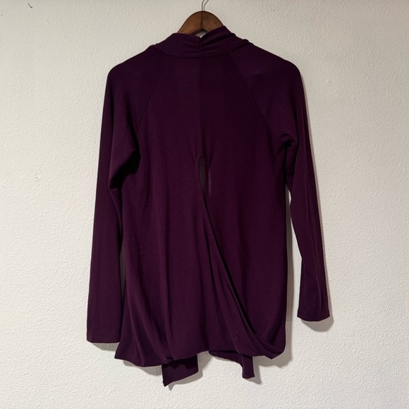 Gilli Minimalist Cross Back Open Front Cardigan Jacket Sweater Sz Medium - Picture 9 of 10